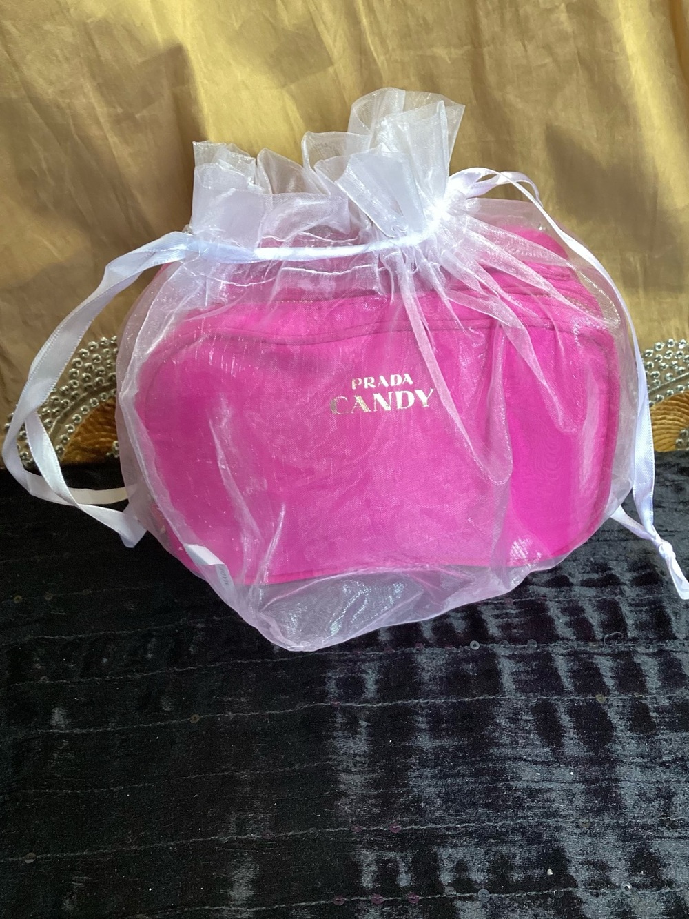 Prada Candy Pink Cosmetic Pouch